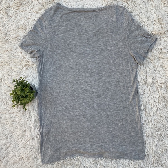 Zutter USA V-neck SS Tee 💗 Gray - Picture 6 of 12